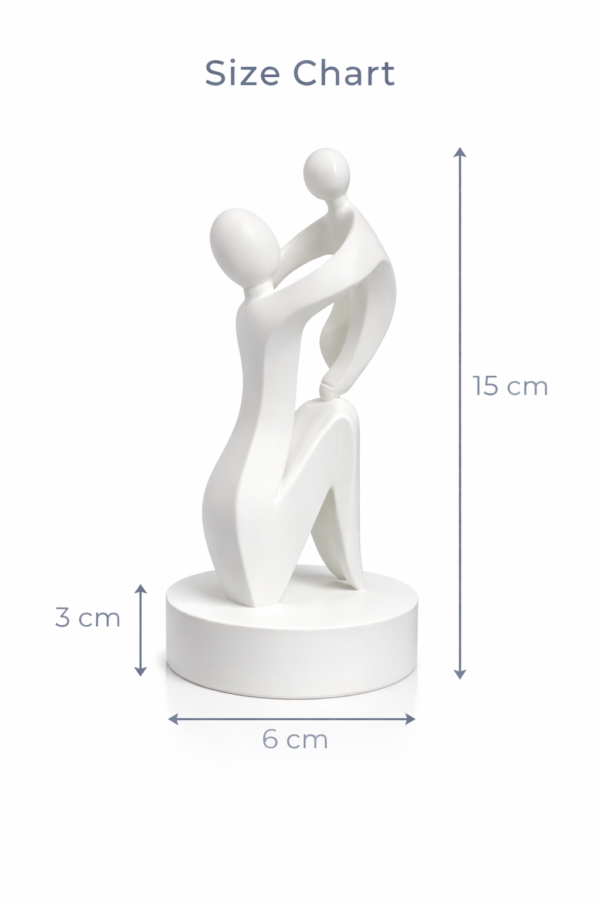 D30_S1 Together Forever – Abstract Family Sculpture Medium