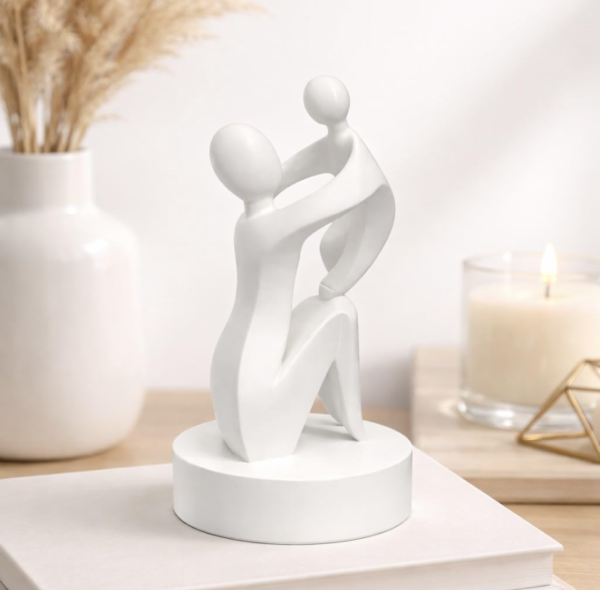 d30_1 Together Forever – Abstract Family Sculpture Medium