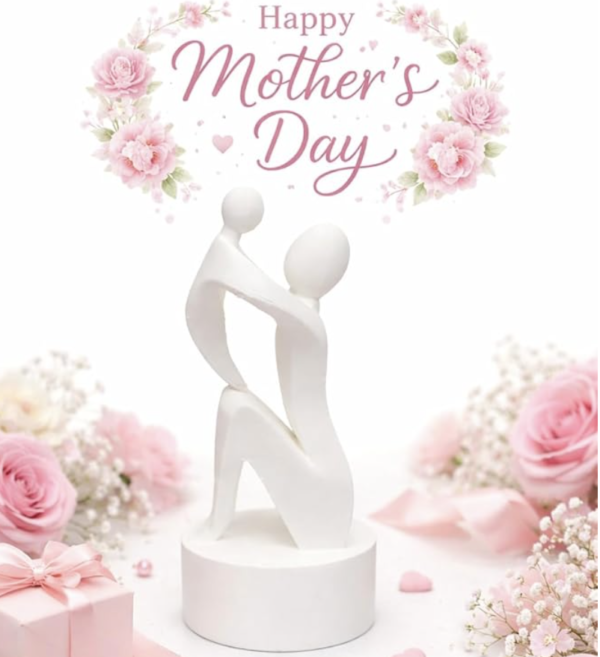 d31_2 Together Forever – Abstract Family Sculpture Medium